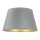 Duolla - Abajur para candeeiro de mesa CONE M E27 diâmetro 28 cm cinzento