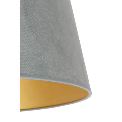 Duolla - Abajur para candeeiro de mesa CONE M E27 diâmetro 28 cm cinzento