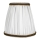 Duolla - Abajur para candeeiro de mesa e de pé E27 diâmetro 15 cm branco/castanho