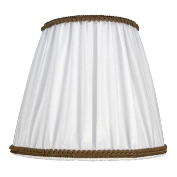 Duolla - Abajur para candeeiro de mesa e de pé E27 diâmetro 18,5 cm branco/castanho