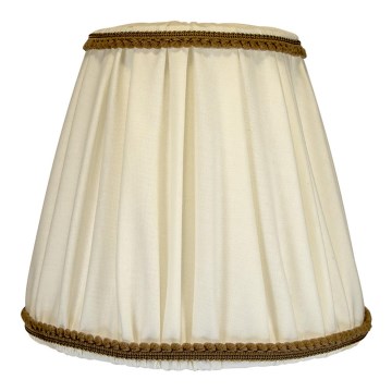 Duolla - Abajur para candeeiro de mesa e de pé E27 diâmetro 18,5 cm creme/castanho