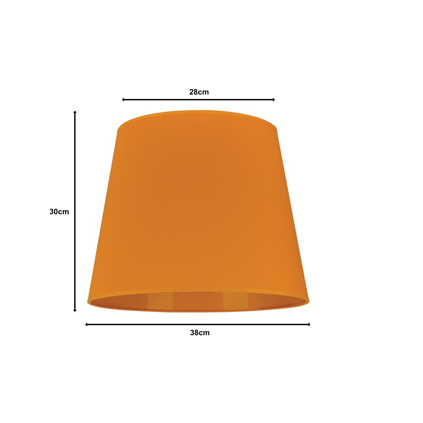 Duolla - Abajur para candeeiro de pé CLASSIC L E27 diâmetro 38 cm amarelo
