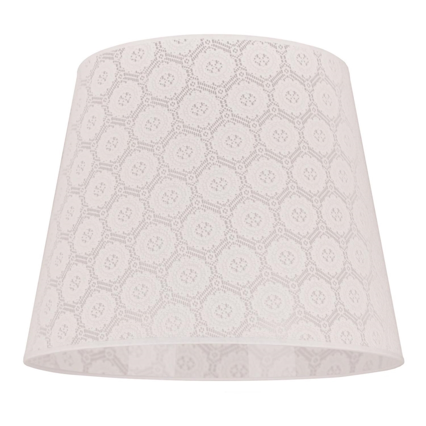Duolla - Abajur para candeeiro de pé CLASSIC L E27 diâmetro 38 cm branco