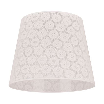 Duolla - Abajur para candeeiro de pé CLASSIC L E27 diâmetro 38 cm branco