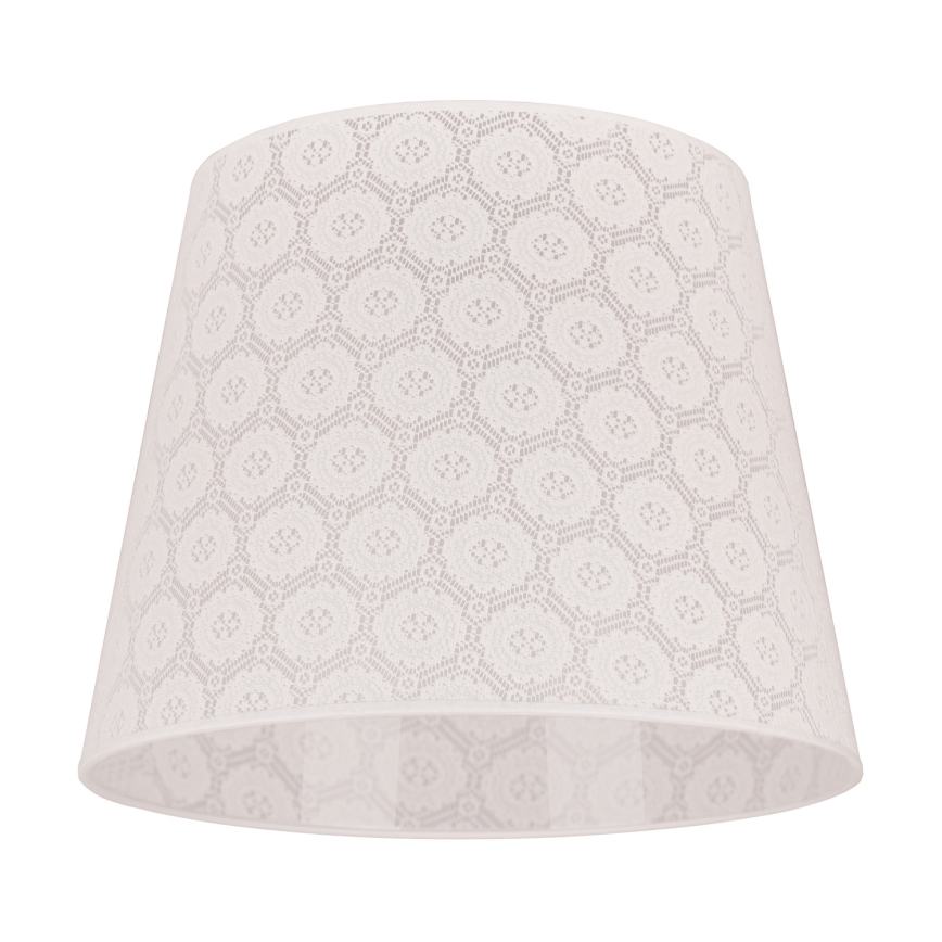 Duolla - Abajur para candeeiro de pé CLASSIC L E27 diâmetro 38 cm branco
