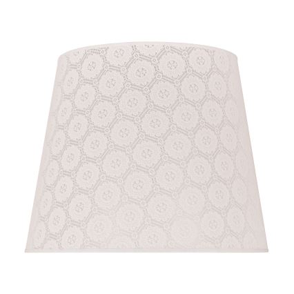 Duolla - Abajur para candeeiro de pé CLASSIC L E27 diâmetro 38 cm branco