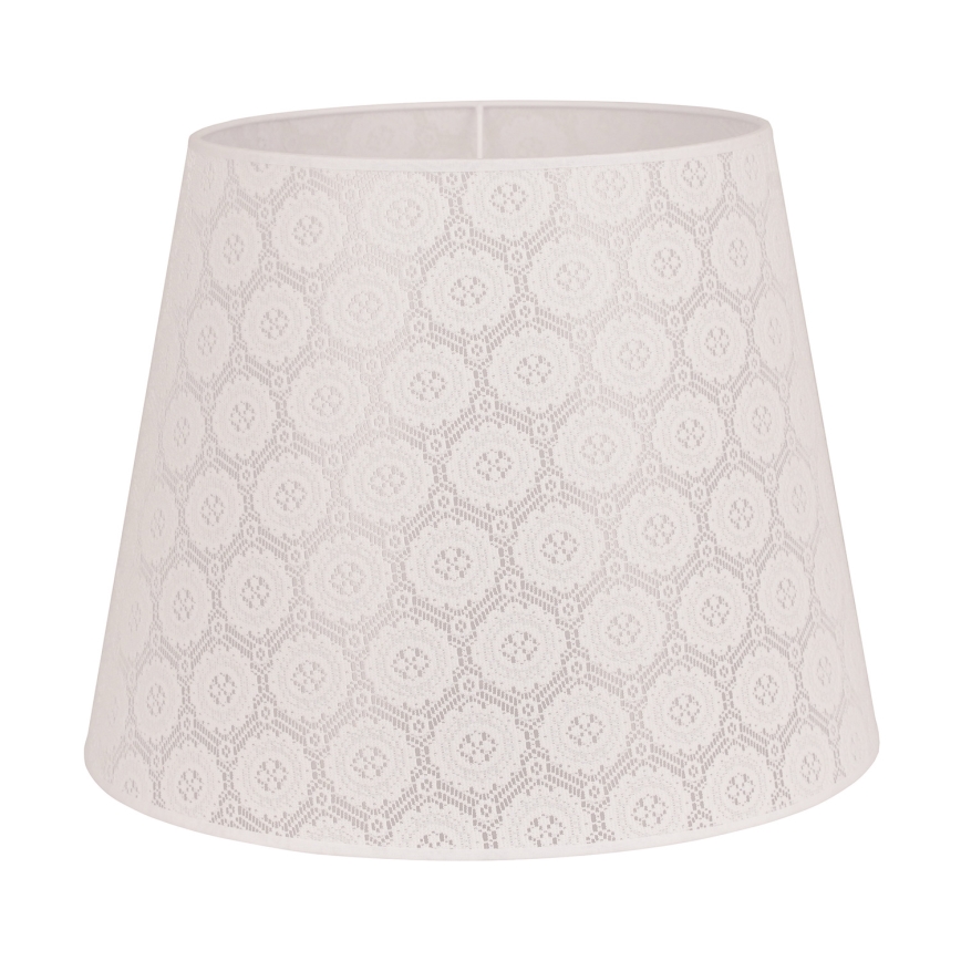 Duolla - Abajur para candeeiro de pé CLASSIC L E27 diâmetro 38 cm branco