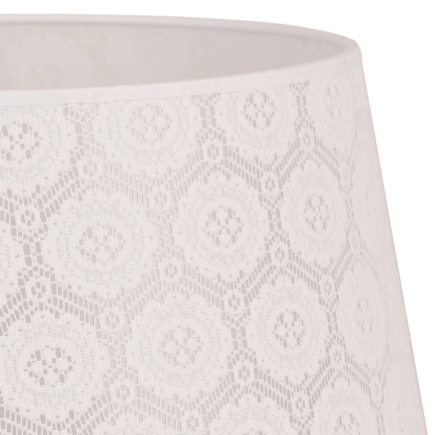 Duolla - Abajur para candeeiro de pé CLASSIC L E27 diâmetro 38 cm branco