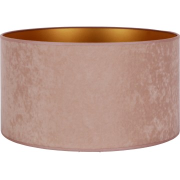 Duolla - Abajur para candeeiro de pé VELVET E27 diâmetro 35 cm bege/dourado