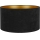 Duolla - Abajur para candeeiro de pé VELVET E27 diâmetro 35 cm preto/dourado