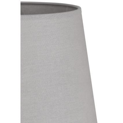 Duolla - Abajur para lâmpada de mesa CLASSIC M E27 diâmetro 24 cm cinza