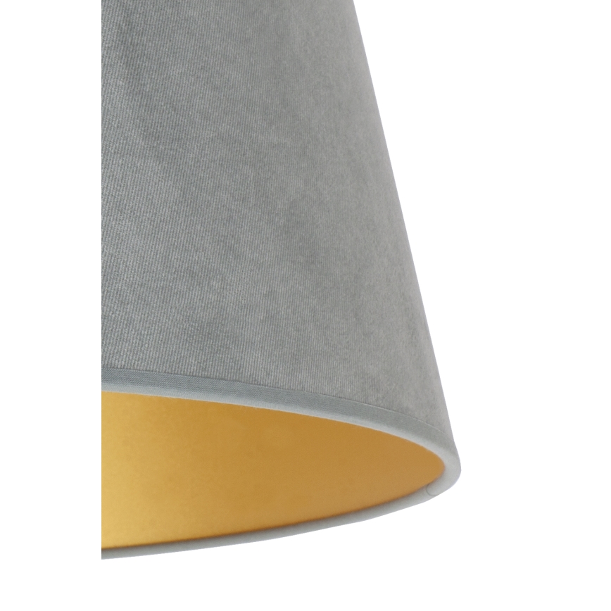 Duolla - Abajur para candeeiro de mesa CONE M E27 diâmetro 28 cm cinza