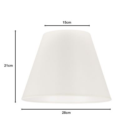 Duolla - Abajur SOFIA S E27 diâmetro 28 cm bege