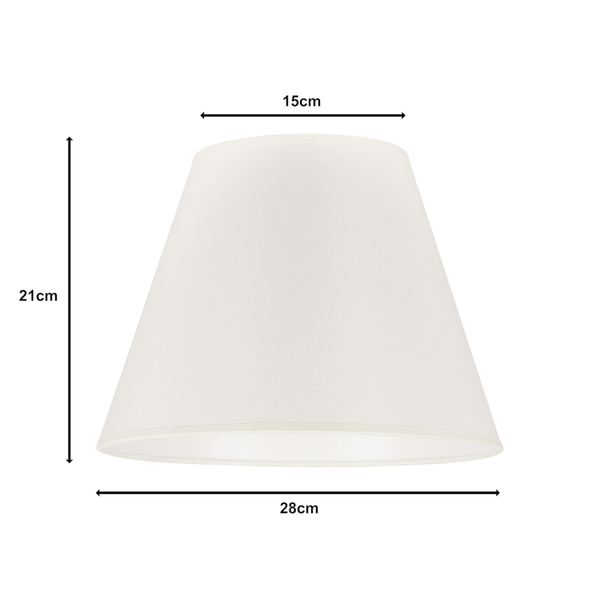 Duolla - Abajur SOFIA S E27 diâmetro 28 cm bege