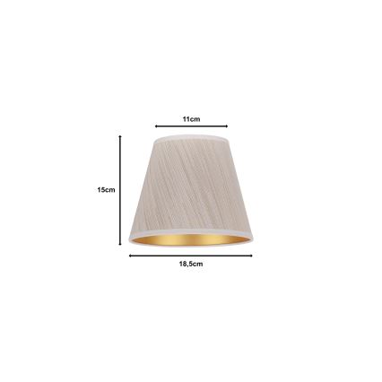 Duolla - Abajur SOFIA XS E14 diâmetro 18,5 cm bege