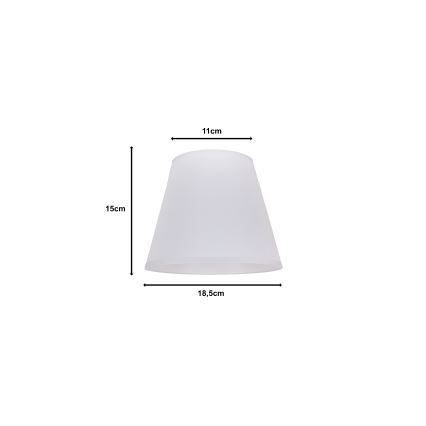Duolla - Abajur SOFIA XS E14 diâmetro 18,5 cm branco