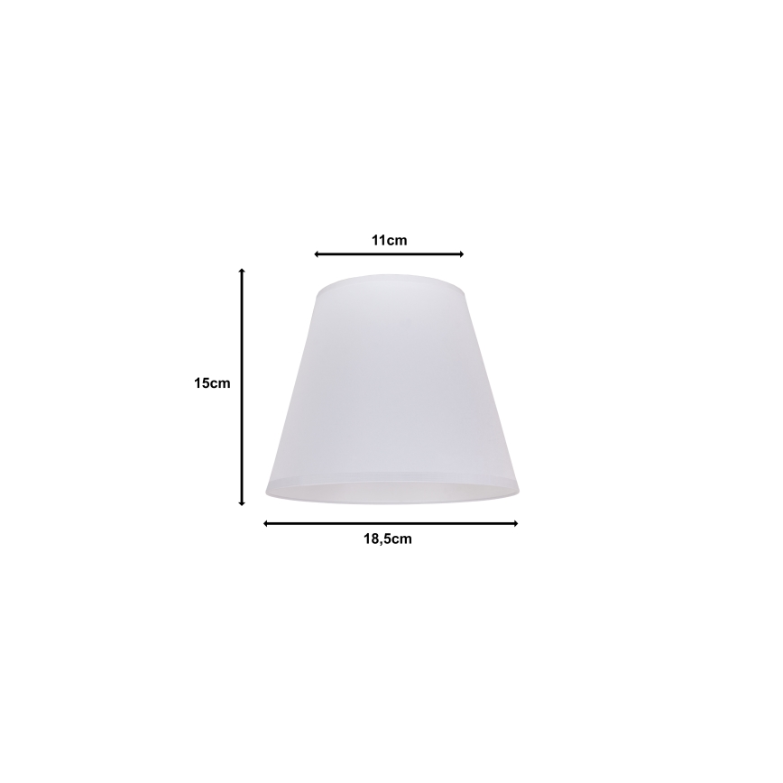 Duolla - Abajur SOFIA XS E14 diâmetro 18,5 cm branco