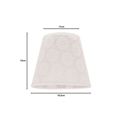 Duolla - Abajur SOFIA XS E14 diâmetro 18,5 cm branco