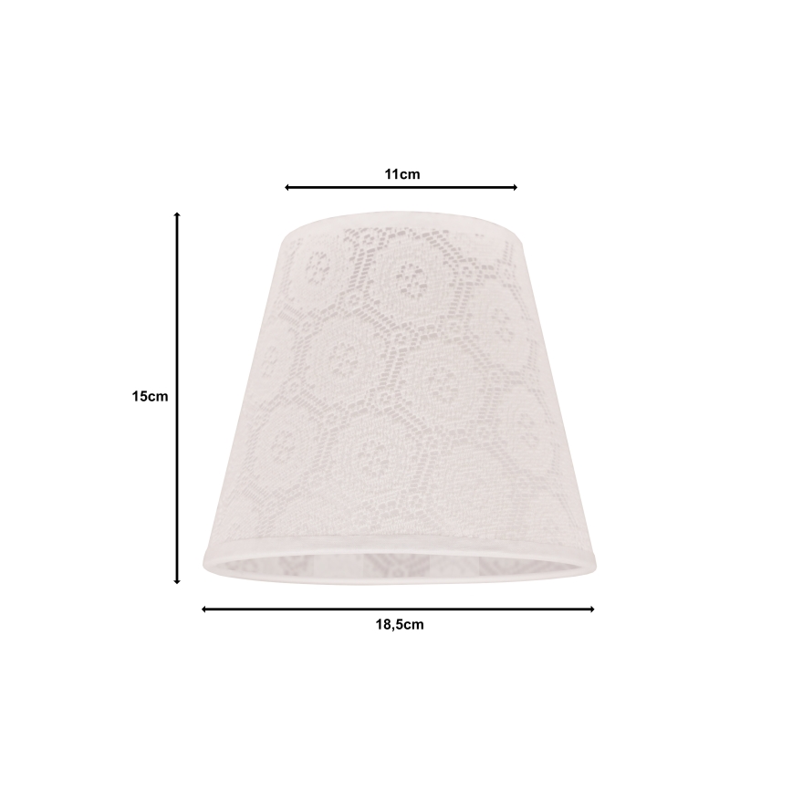 Duolla - Abajur SOFIA XS E14 diâmetro 18,5 cm branco