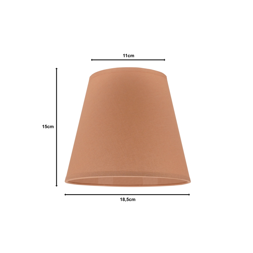 Duolla - Abajur SOFIA XS E14 diâmetro 18,5 cm castanho