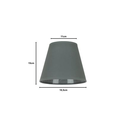 Duolla - Abajur SOFIA XS E14 diâmetro 18,5 cm cinzento