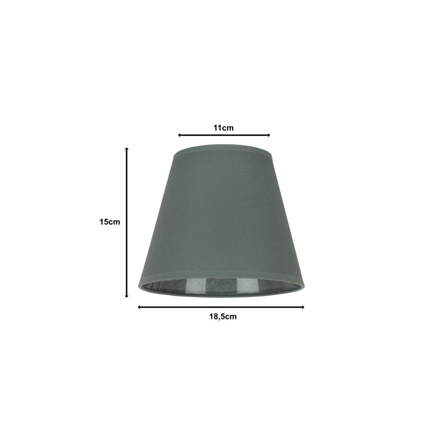 Duolla - Abajur SOFIA XS E14 diâmetro 18,5 cm cinzento