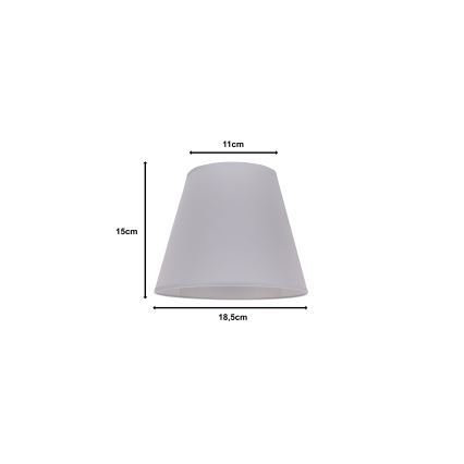 Duolla - Abajur SOFIA XS E14 diâmetro 18,5 cm cinzento