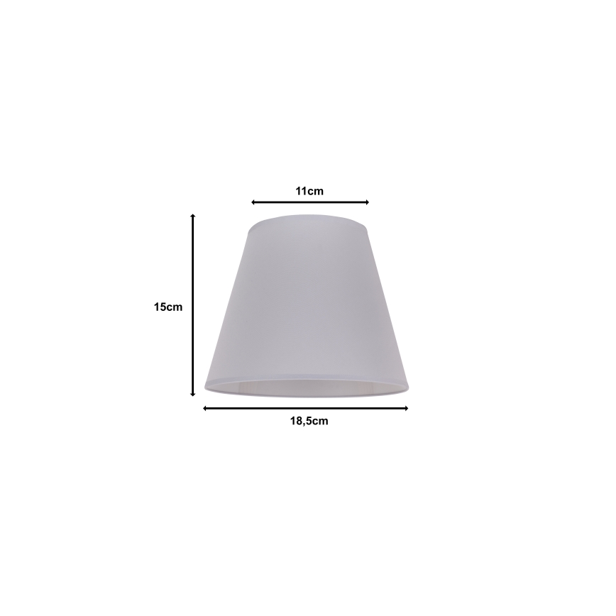 Duolla - Abajur SOFIA XS E14 diâmetro 18,5 cm cinzento