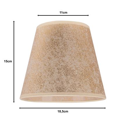 Duolla - Abajur SOFIA XS E14 diâmetro 18,5 cm dourado