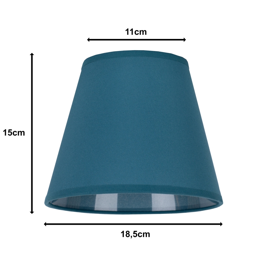 Duolla - Abajur SOFIA XS E14 diâmetro 18,5 cm turquesa