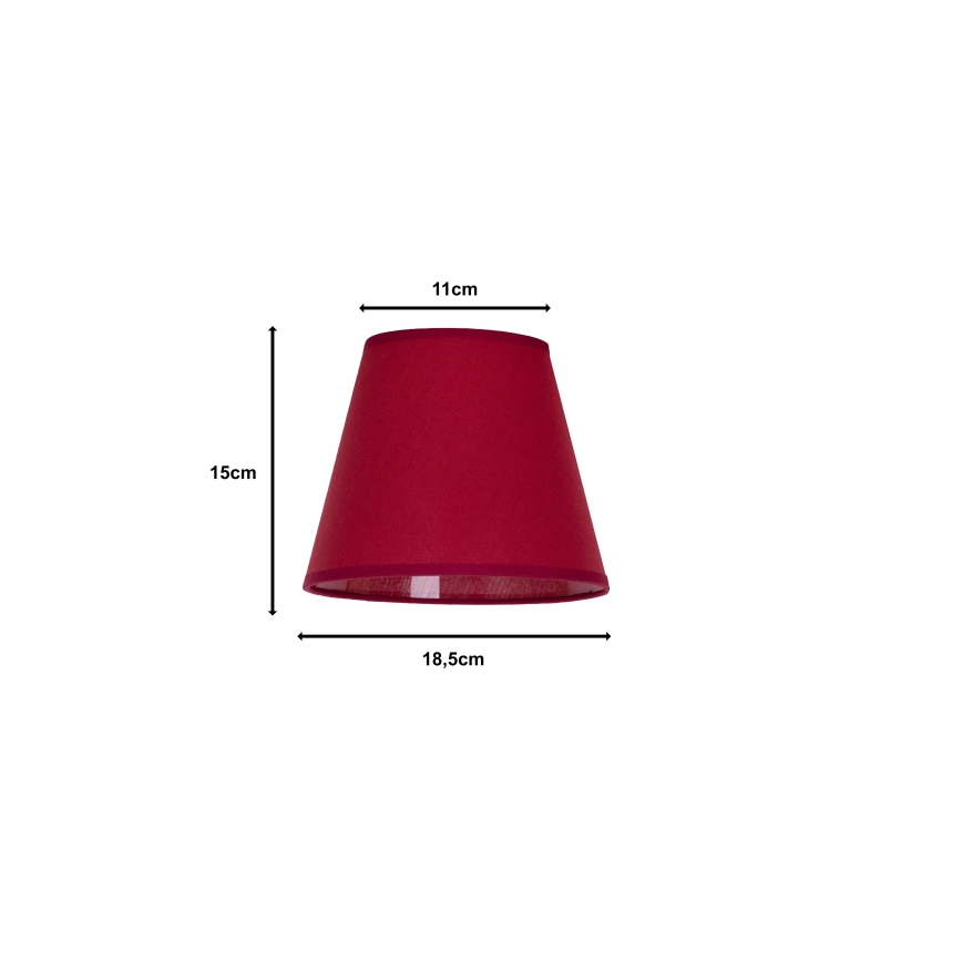 Duolla - Abajur SOFIA XS E14 diâmetro 18,5 cm vermelho