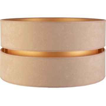 Duolla - Abajur universal DUO E27 diâmetro 40 cm bege/dourado