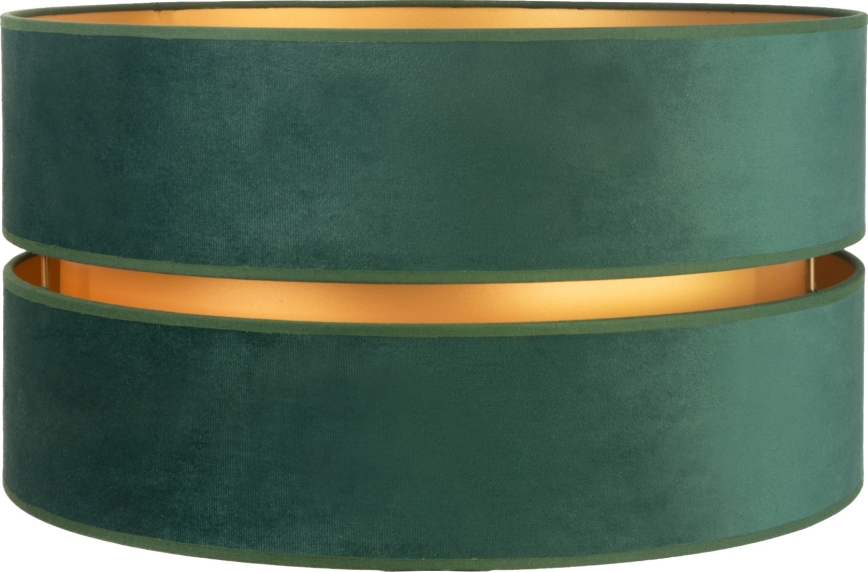Duolla - Abajur universal DUO E27 diâmetro 40 cm verde/dourado