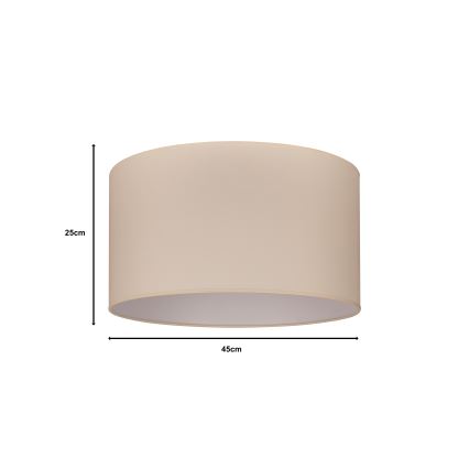 Duolla - Abajur universal ROLLER E27 diâmetro 45 cm bege