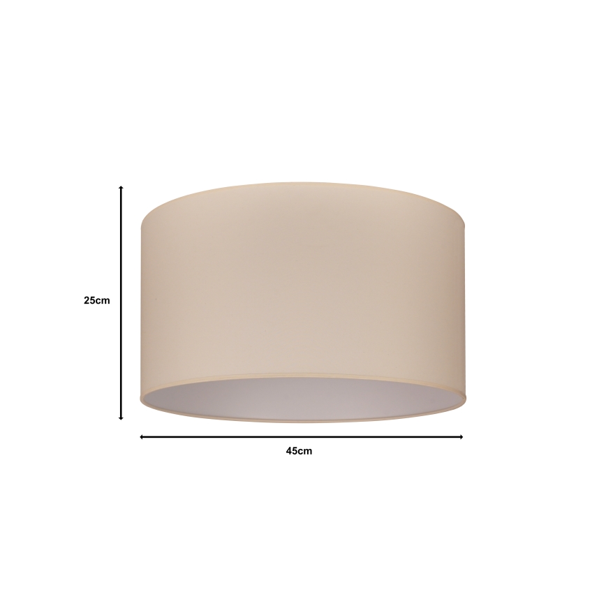 Duolla - Abajur universal ROLLER E27 diâmetro 45 cm bege