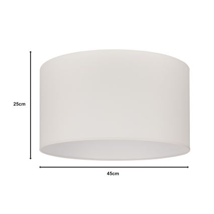 Duolla - Abajur universal ROLLER E27 diâmetro 45 cm creme