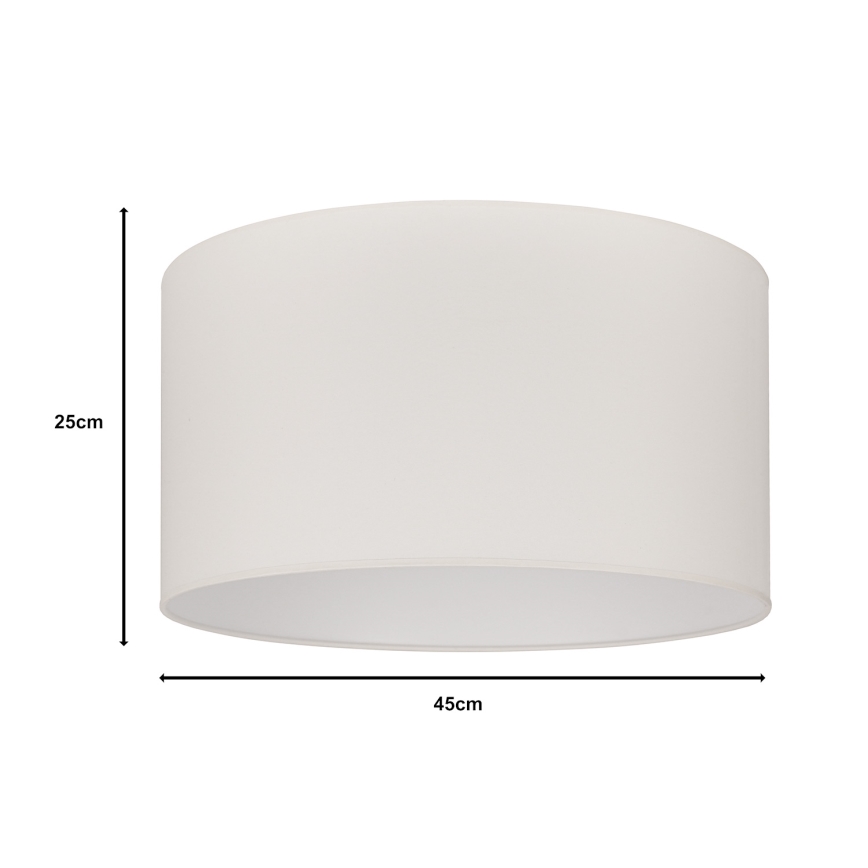 Duolla - Abajur universal ROLLER E27 diâmetro 45 cm creme