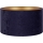 Duolla - Abajur universal VELVET E27 diâmetro 35 cm azul/dourado