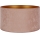 Duolla - Abajur universal VELVET E27 diâmetro 35 cm rosa/dourado