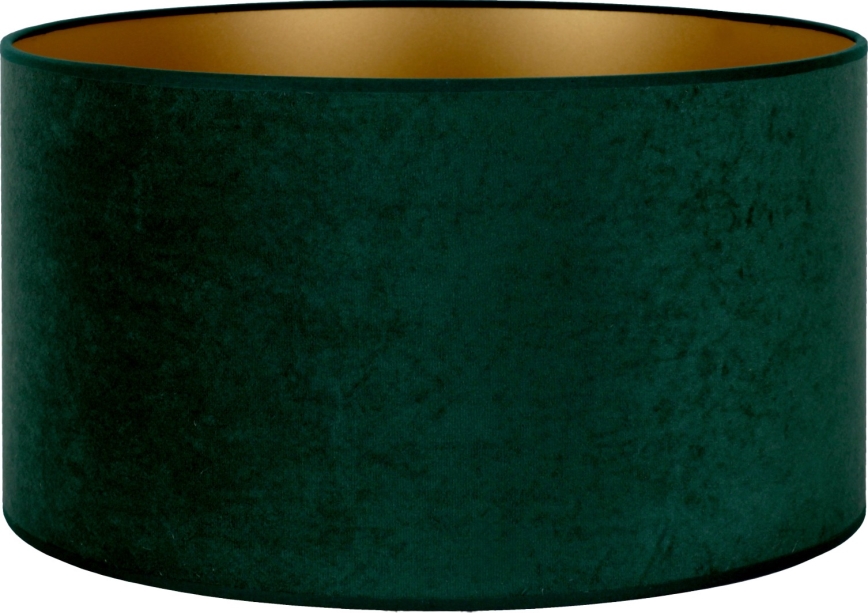 Duolla - Abajur VELVET E27 diâmetro 35 cm verde/dourada