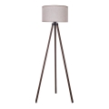 Duolla - Candeeiro de chão 1xE27/60W/230V diâmetro 44 cm bege/castanho
