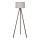 Duolla - Candeeiro de chão 1xE27/60W/230V diâmetro 44 cm bege/castanho