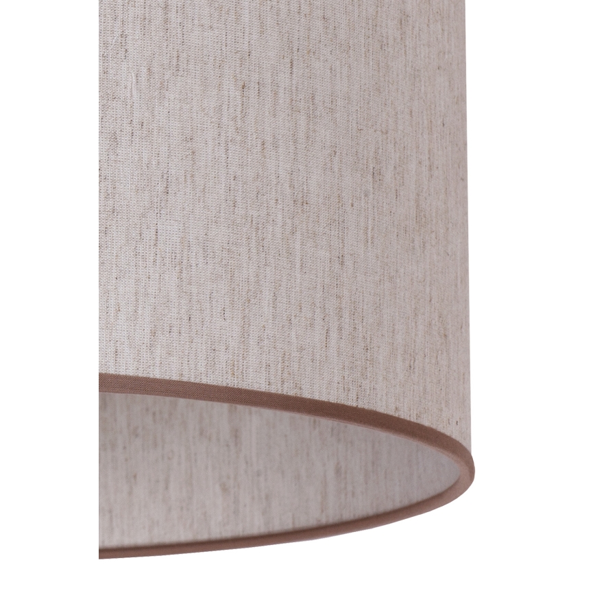 Duolla - Candeeiro de chão 1xE27/60W/230V diâmetro 44 cm bege/castanho
