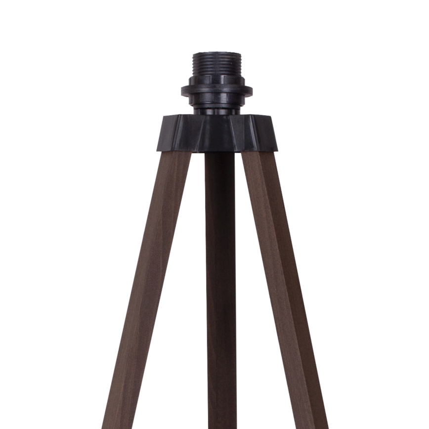 Duolla - Candeeiro de chão 1xE27/60W/230V diâmetro 44 cm bege/castanho