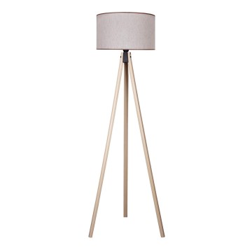 Duolla - Candeeiro de chão 1xE27/60W/230V diâmetro 44 cm bege