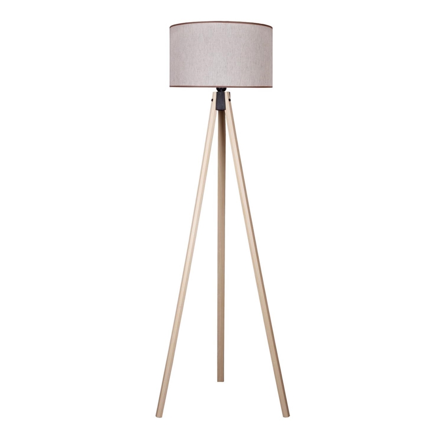 Duolla - Candeeiro de chão 1xE27/60W/230V diâmetro 44 cm bege