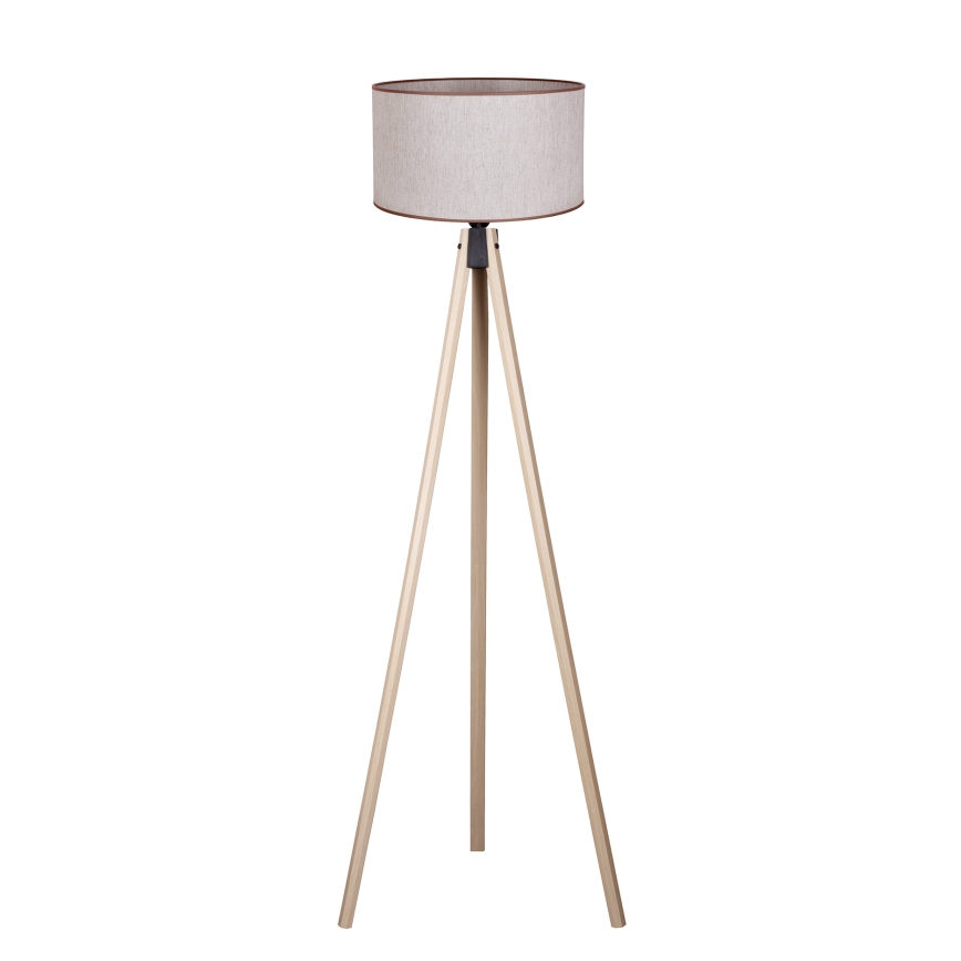 Duolla - Candeeiro de chão 1xE27/60W/230V diâmetro 44 cm bege