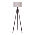 Duolla - Candeeiro de chão 1xE27/60W/230V diâmetro 44 cm bege/wenge