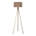 Duolla - Candeeiro de chão 1xE27/60W/230V diâmetro 44 cm castanho/bege