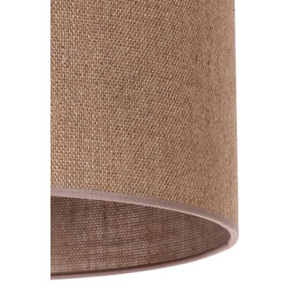 Duolla - Candeeiro de chão 1xE27/60W/230V diâmetro 44 cm castanho/bege